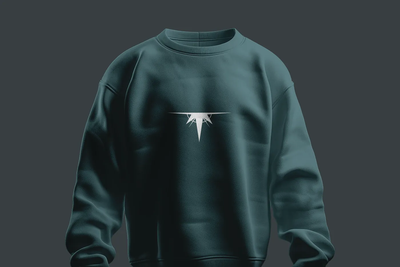 Sudadera verde con el símbolo de Patagonia Punto Sur